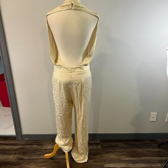 NWOT REISS Jody Metallic Jumpsuit (6) - Picture 9 of 14